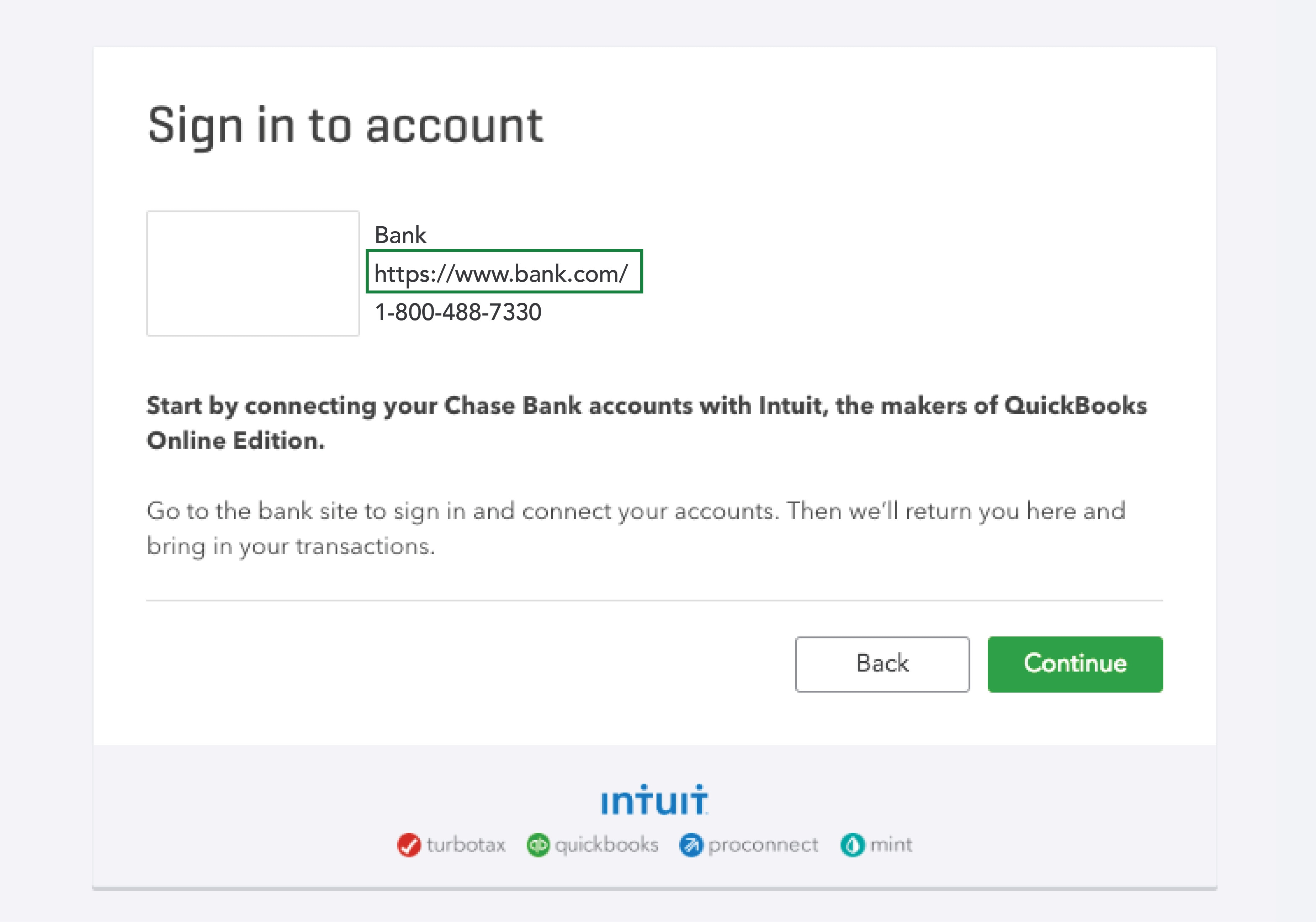 QuickBooks Online Banking Sign-in