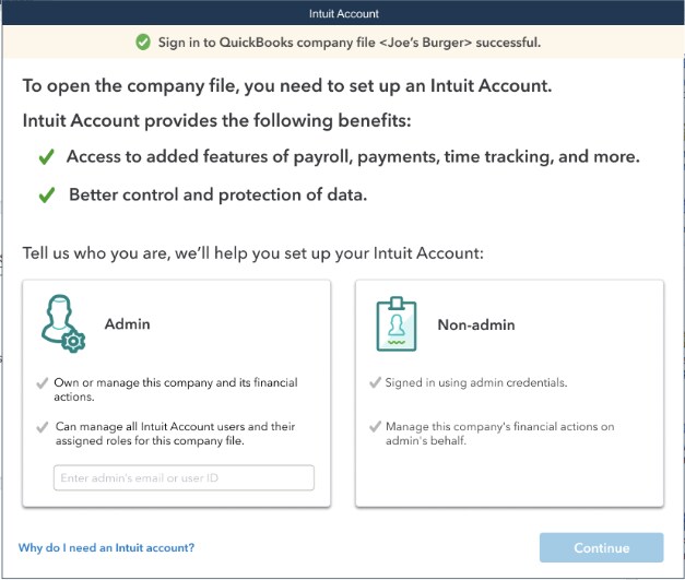 quickbooks file from pc to mac asking for password