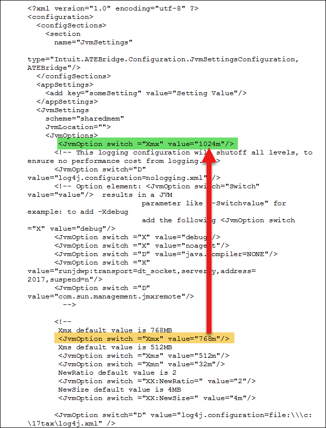 Arrow pointing to the correct line in the C:\Lacerte\TYtax file to paste