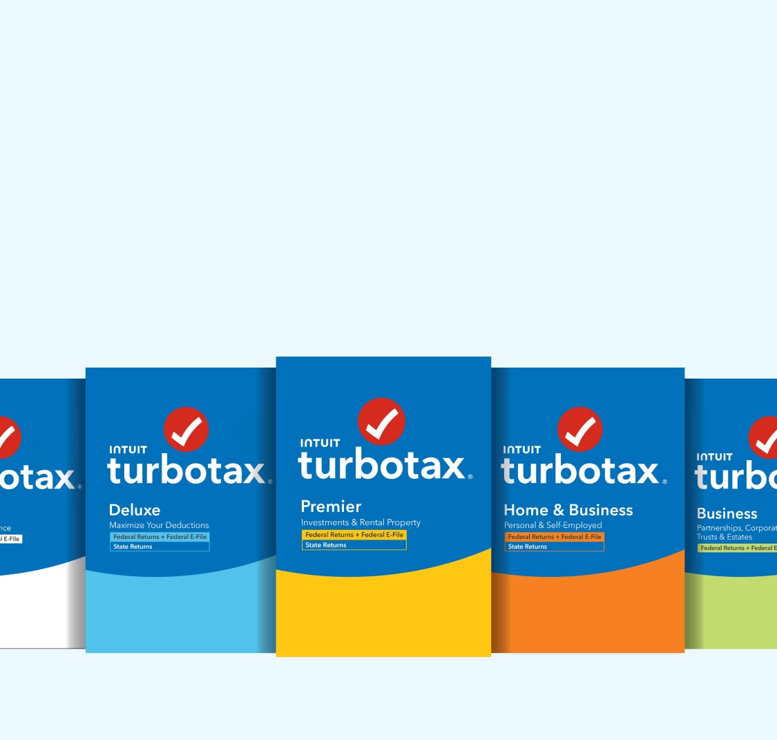 list of turbotax products and comparison
