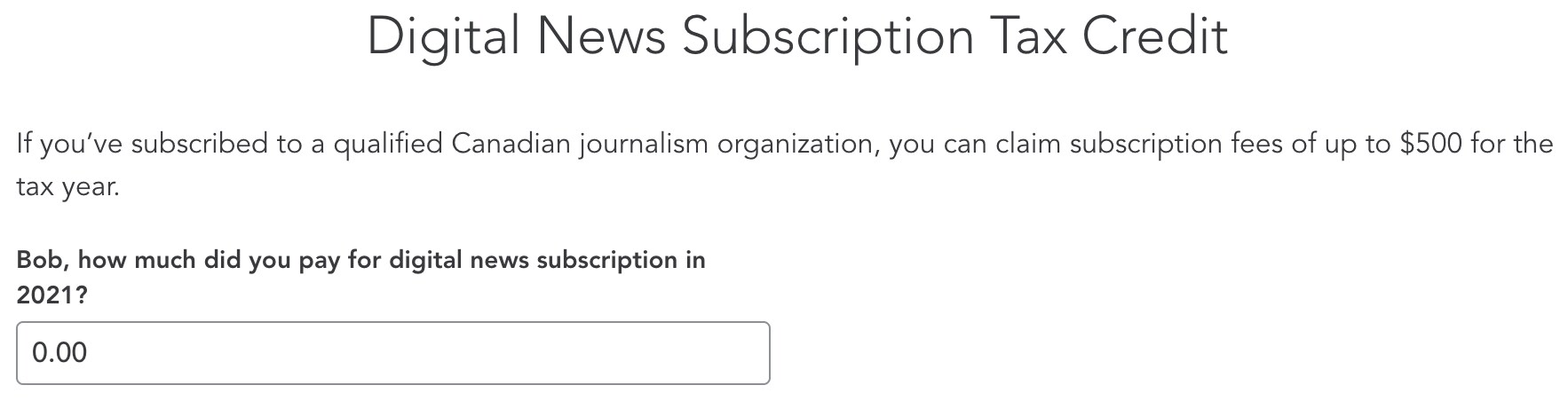 What Is The Digital News Subscription Tax Credit DNSTC And How Do I Claim It 