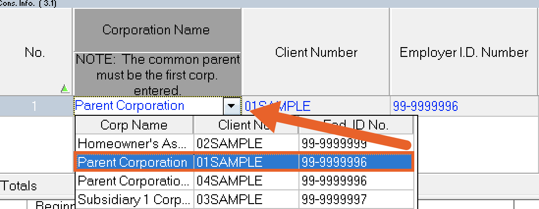 How To Create A Consolidated Corporate Return In Lacerte