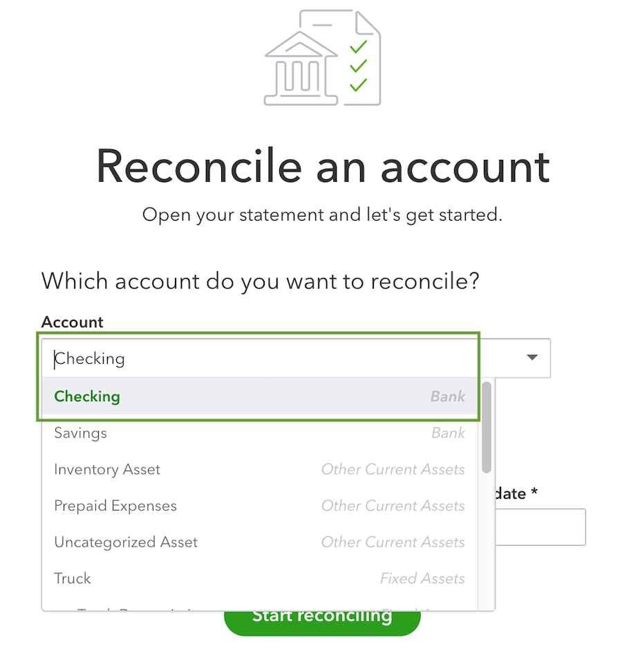 how do you reconcile in quickbooks online for mac