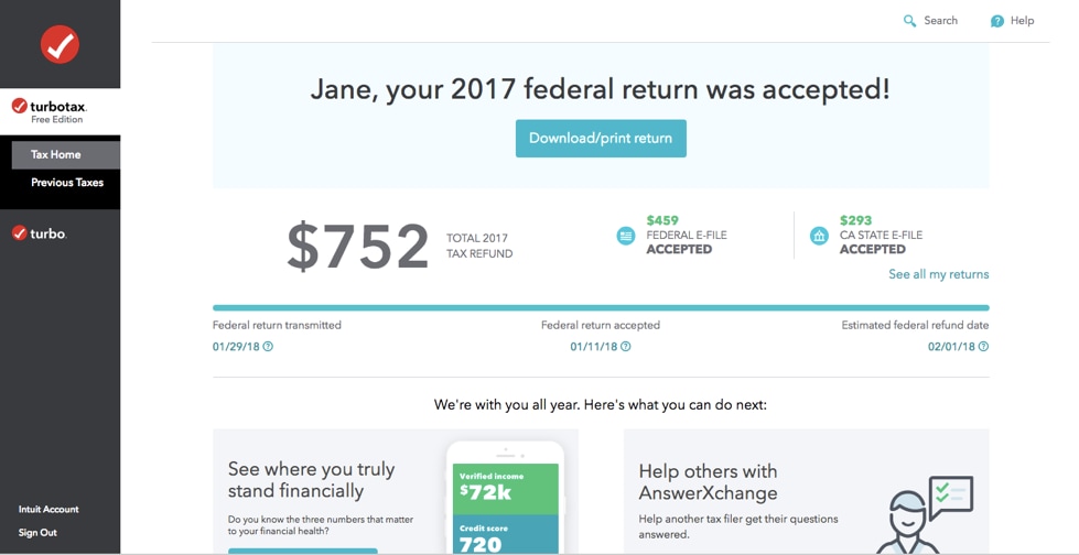 turbotax return app