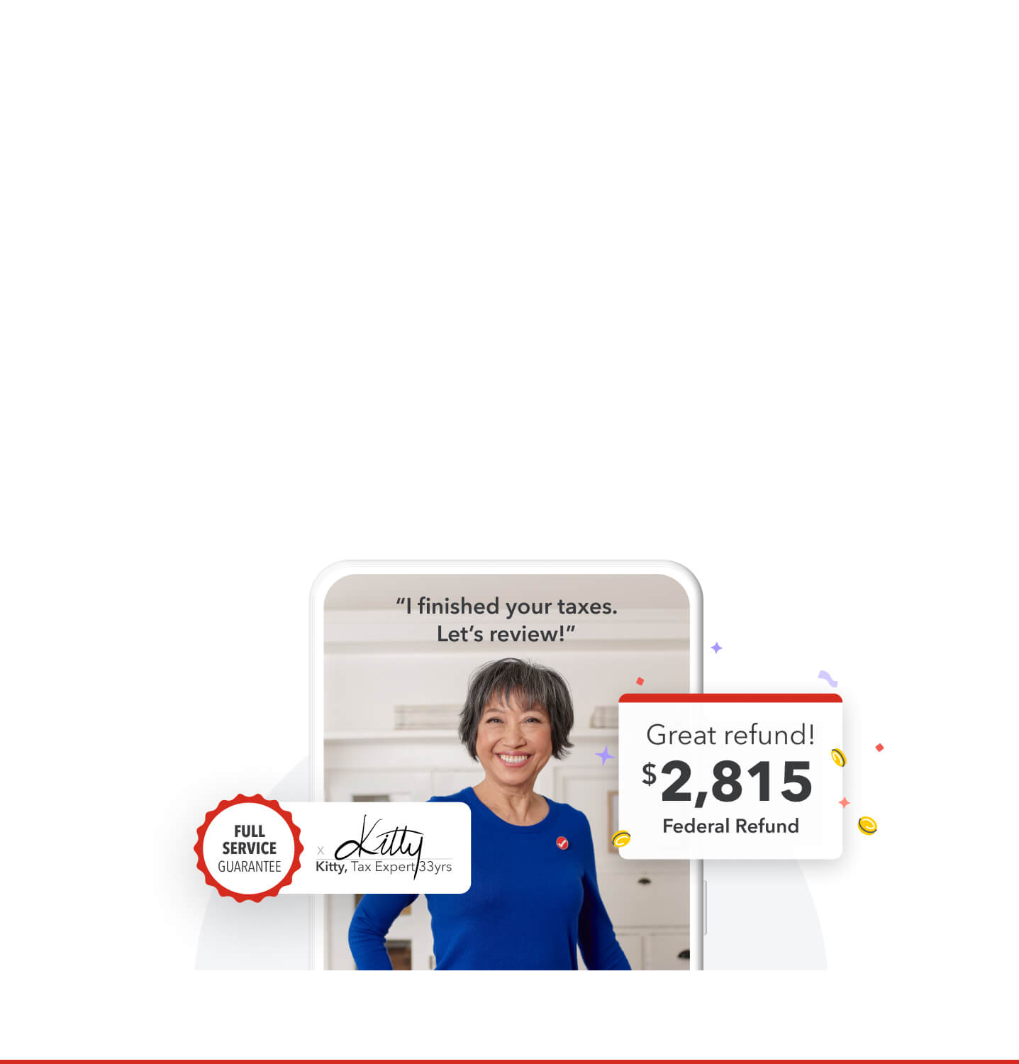 Meet Kitty, one of our tax experts. She has 33 years of experience.