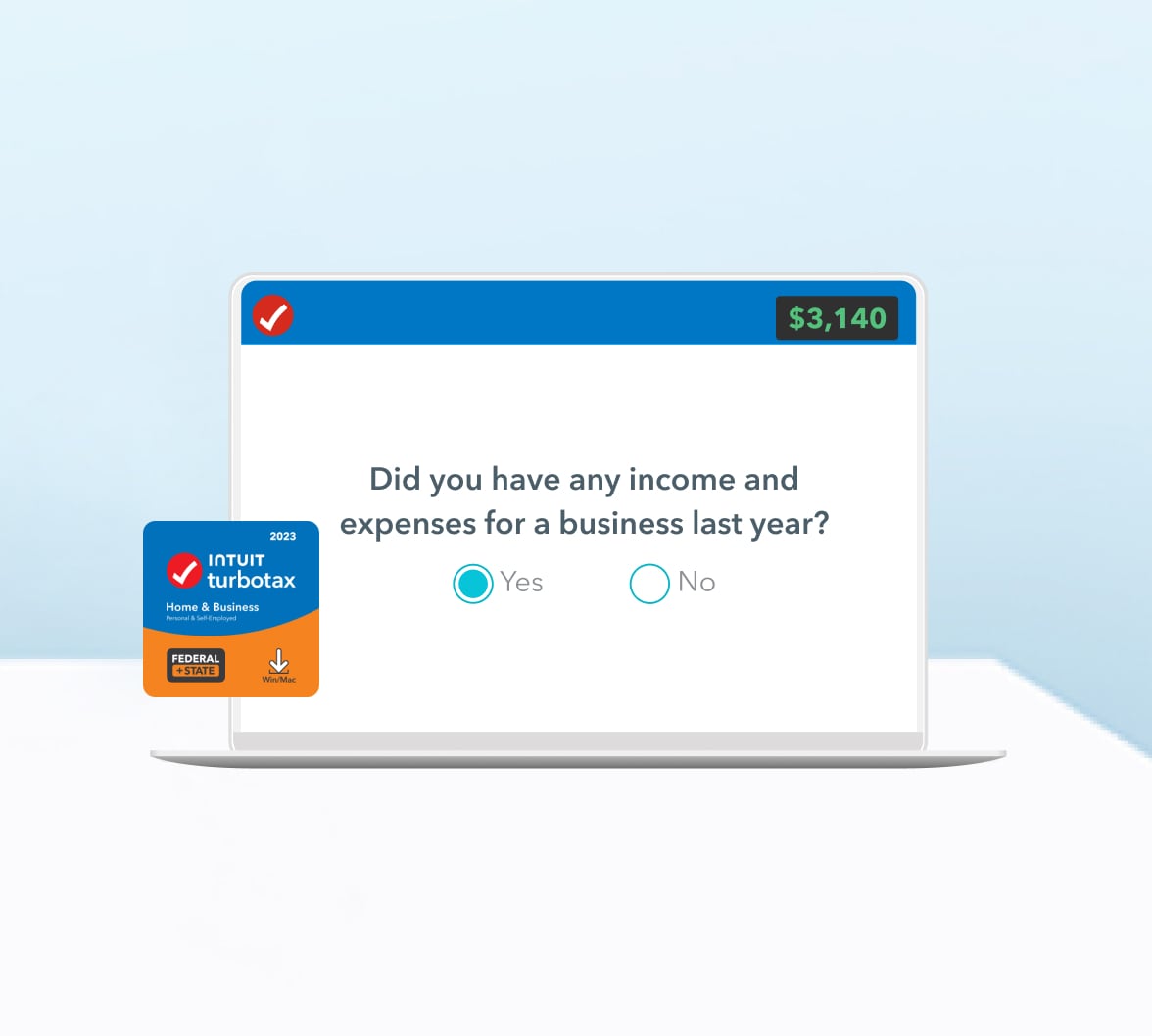TurboTax® Home Business Desktop 20232024 Personal Small, 46 OFF