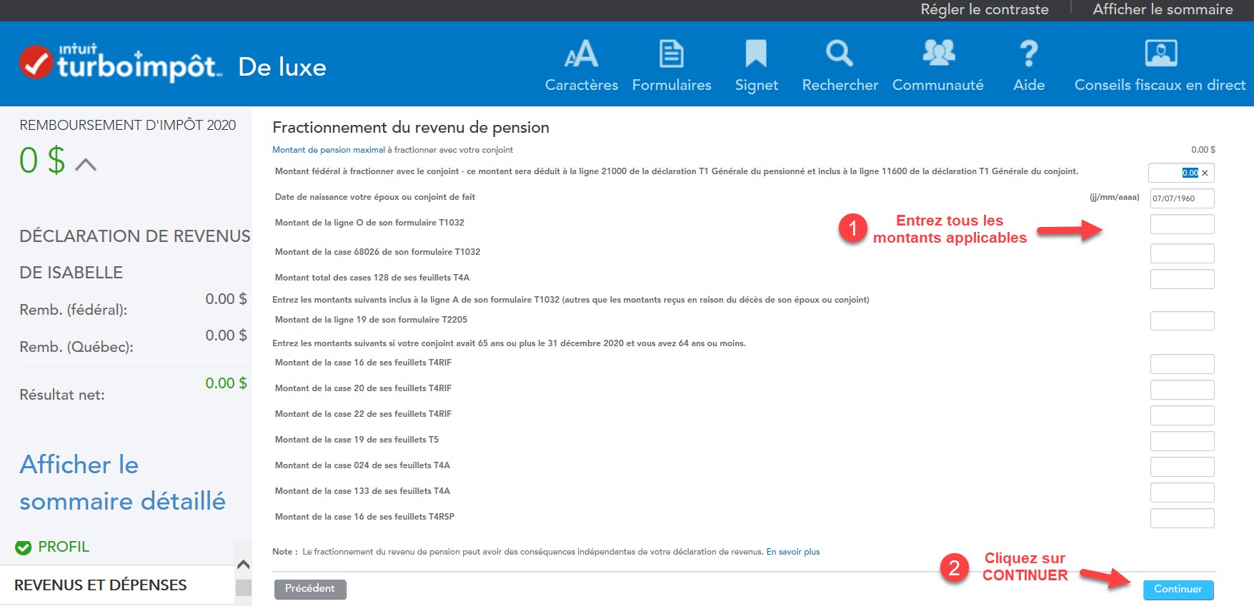 Fractionnement