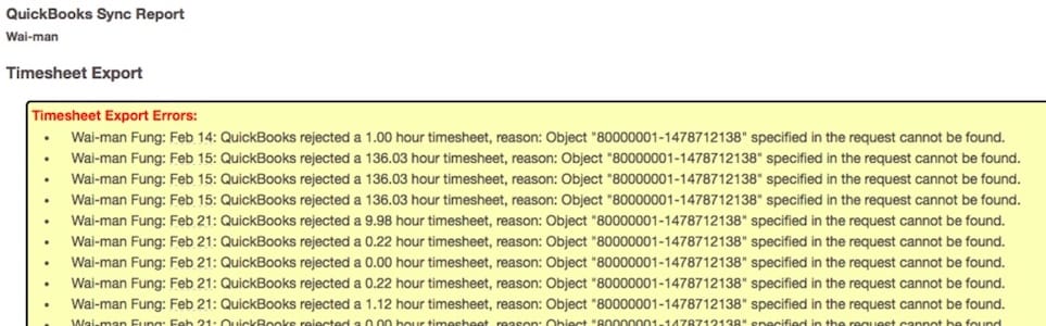 Solrig Underlegen Fisker Corriger une erreur d'exportation de QuickBooks Time causée par un nouveau  fichier d'entreprise QuickBooks Desktop