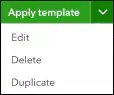 Edit menu for chart of accounts template.