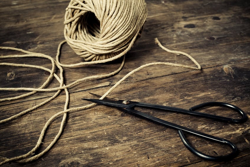 Hemp fiber string