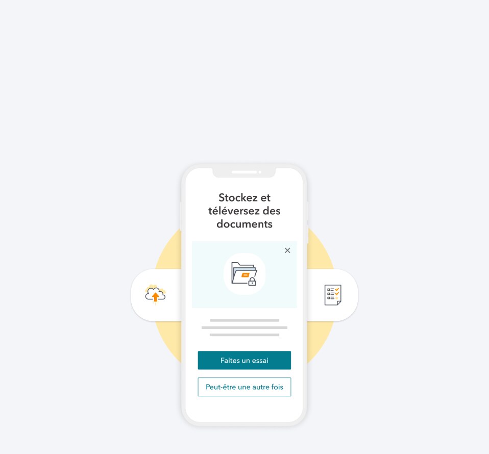 Stockez et téléversez des documents