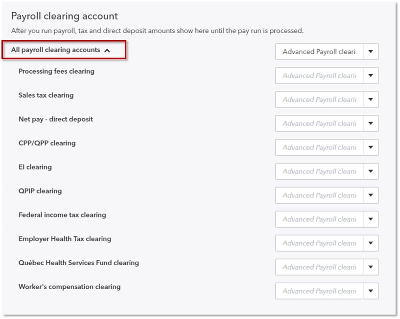 Chart Of Accounts Payroll Expenses