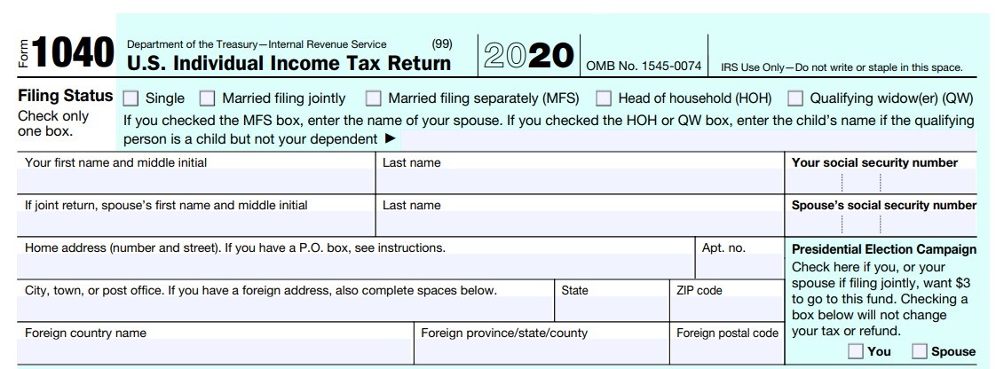 How to understand Form 1040