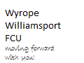 Wyrope Williamsport FCU