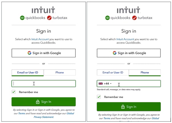 quickbooks online sign in