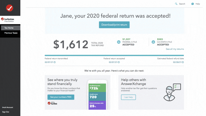 turbotax return rejected agi