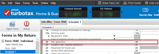TTD 1040 line 20 ira deduction.png