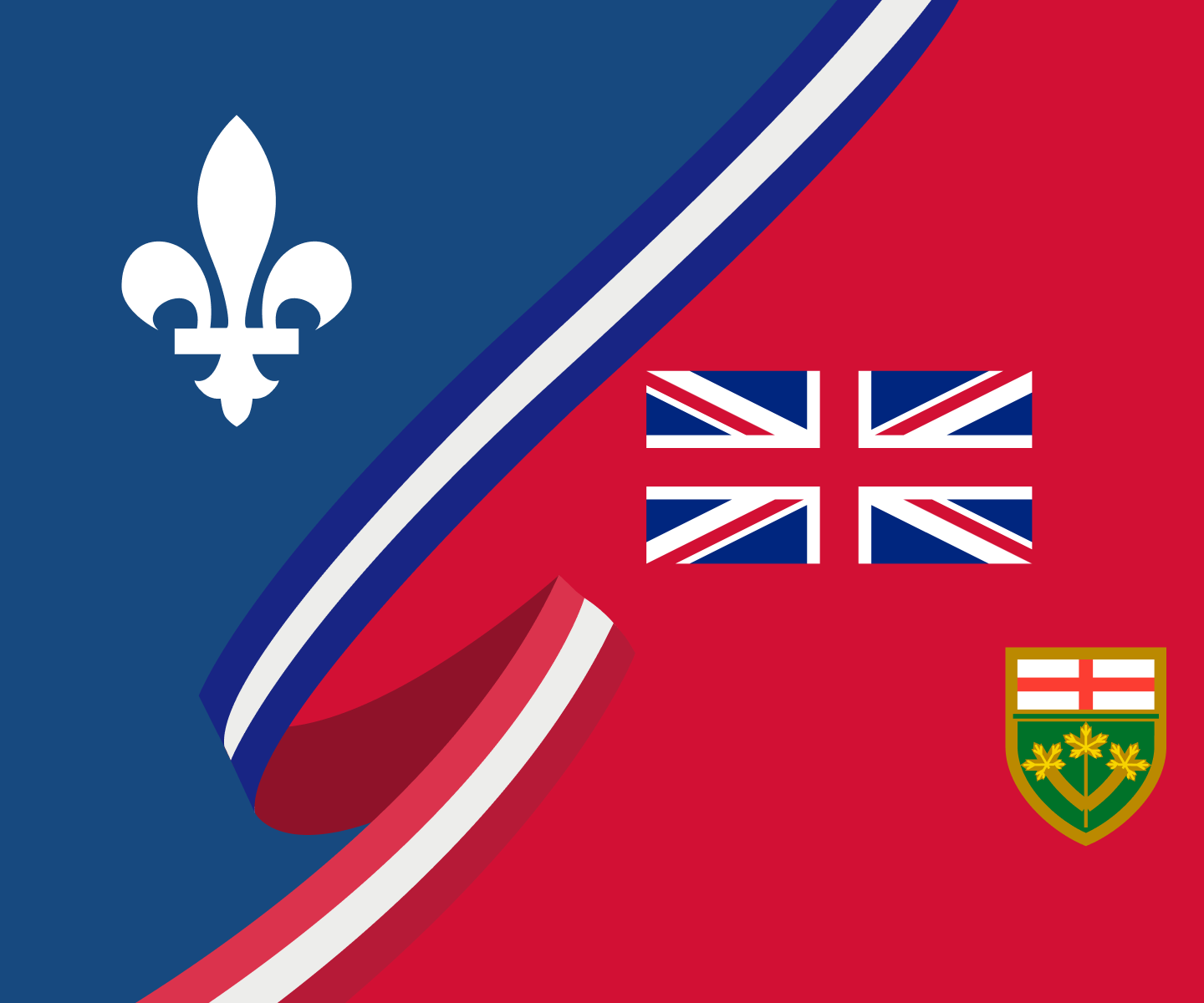 A group of flags flying in a group.