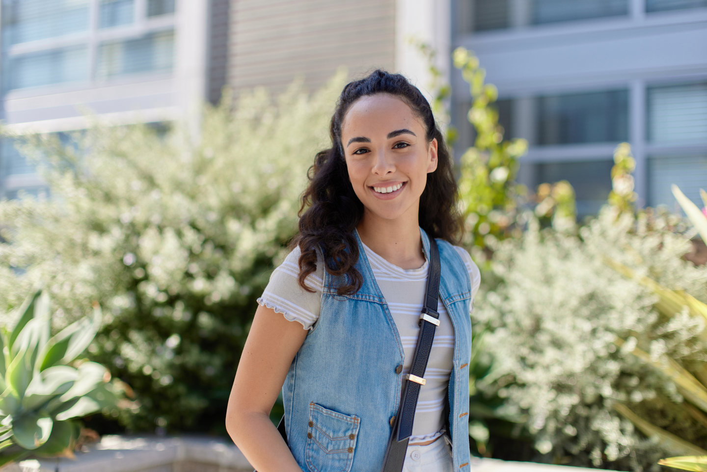 Woman smiling