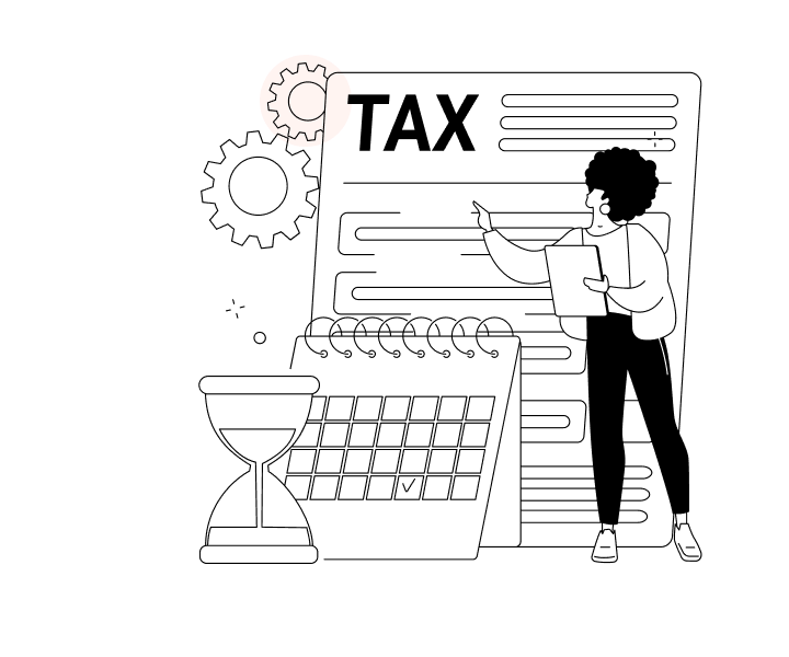 A person standing with a list in one hand.