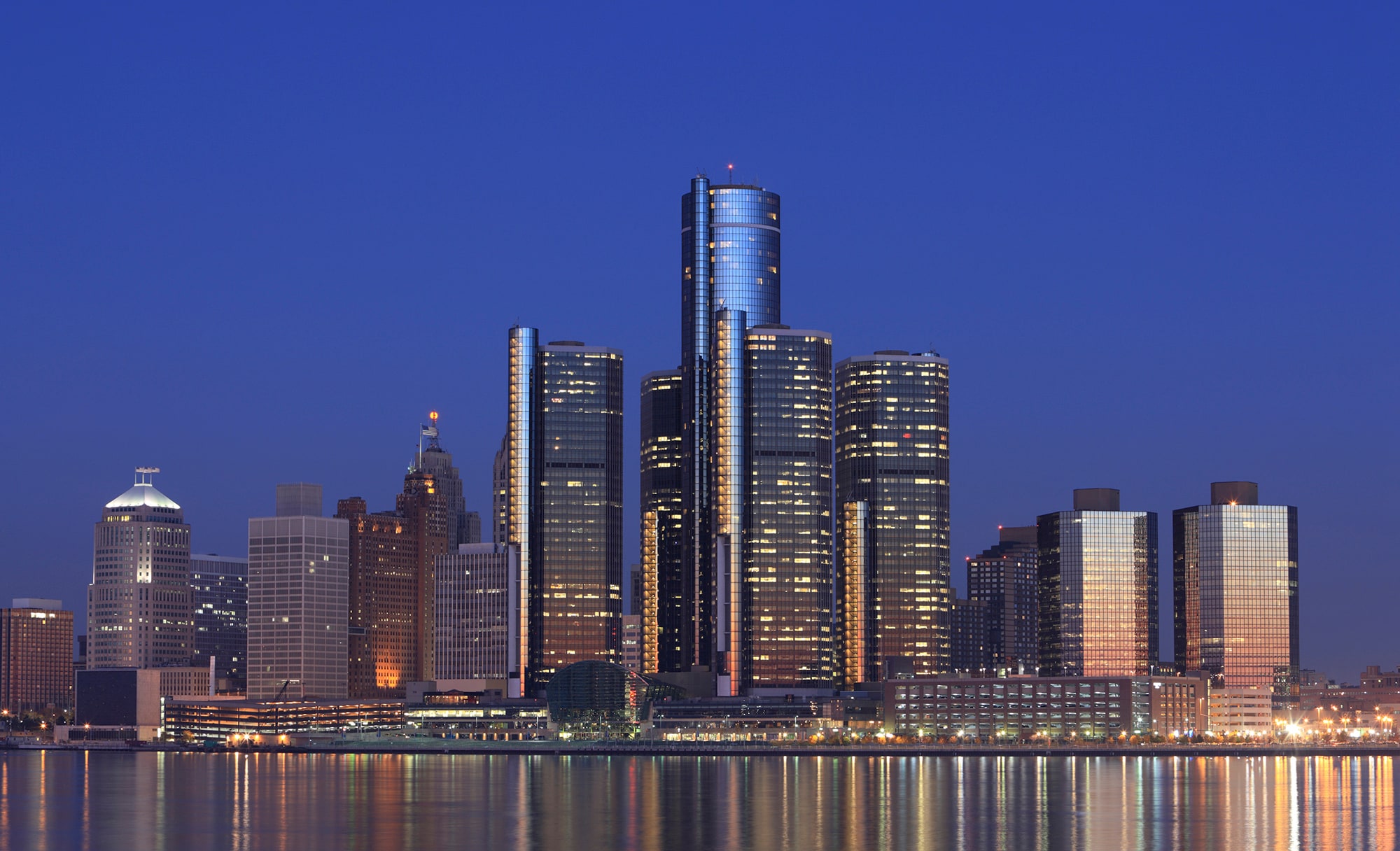 Detroit Michigan skyline