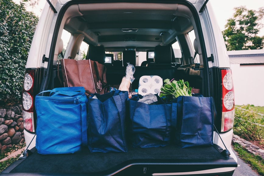 Donations in a trunk