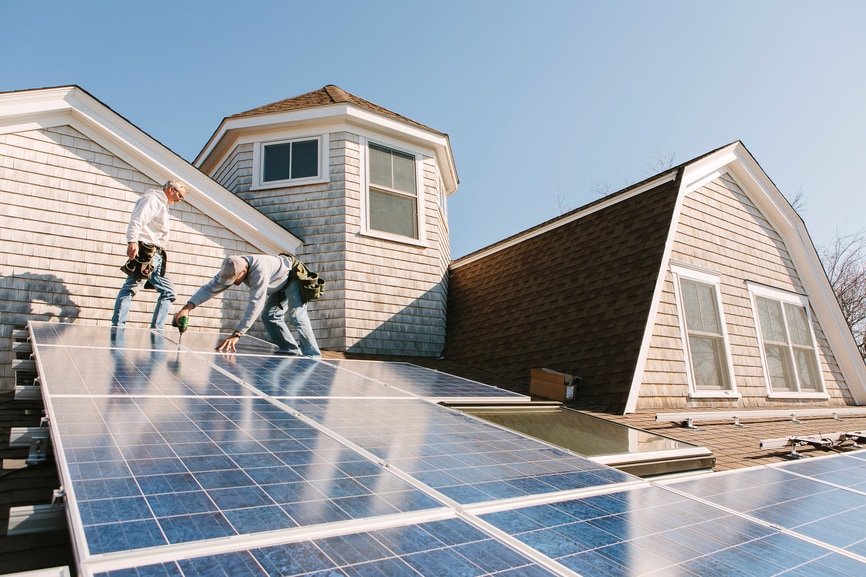 Solar panel installation