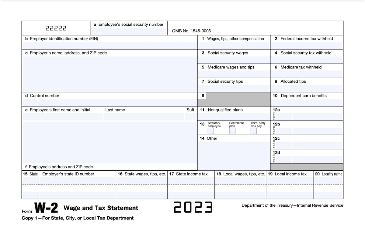 2024 W 2 Form Printable Forms - Sela Wynnie