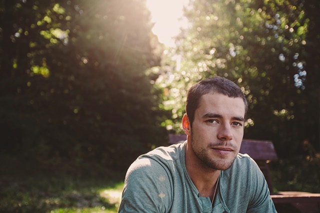 Portrait of a man outdoors