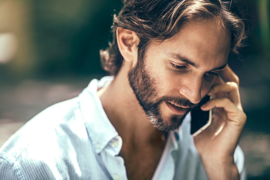 Man talking on the phone