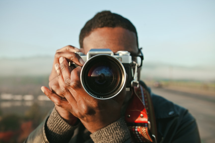 Photographer taking a picture