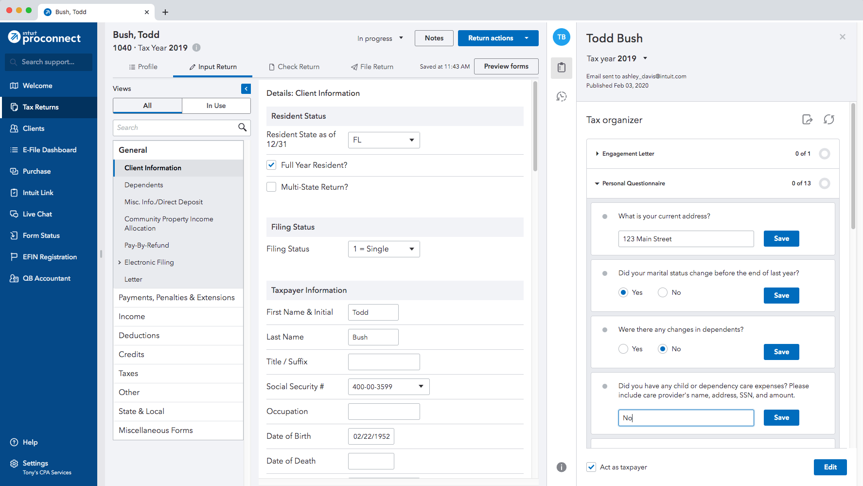 CloudBased Professional Tax Software (Try Free) Intuit ProConnect Tax