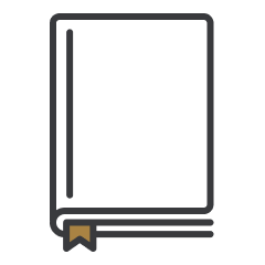 A black square shaped object with a pair of scissors.