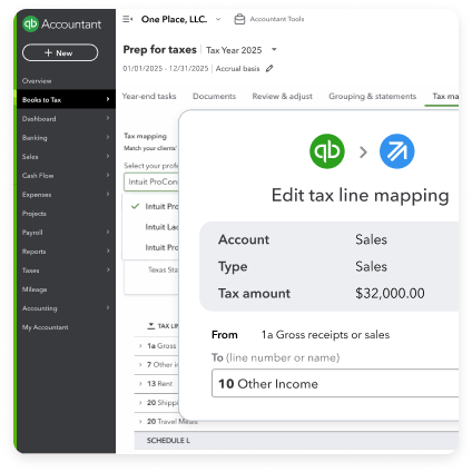Quickbooks Online Accountant screenshot