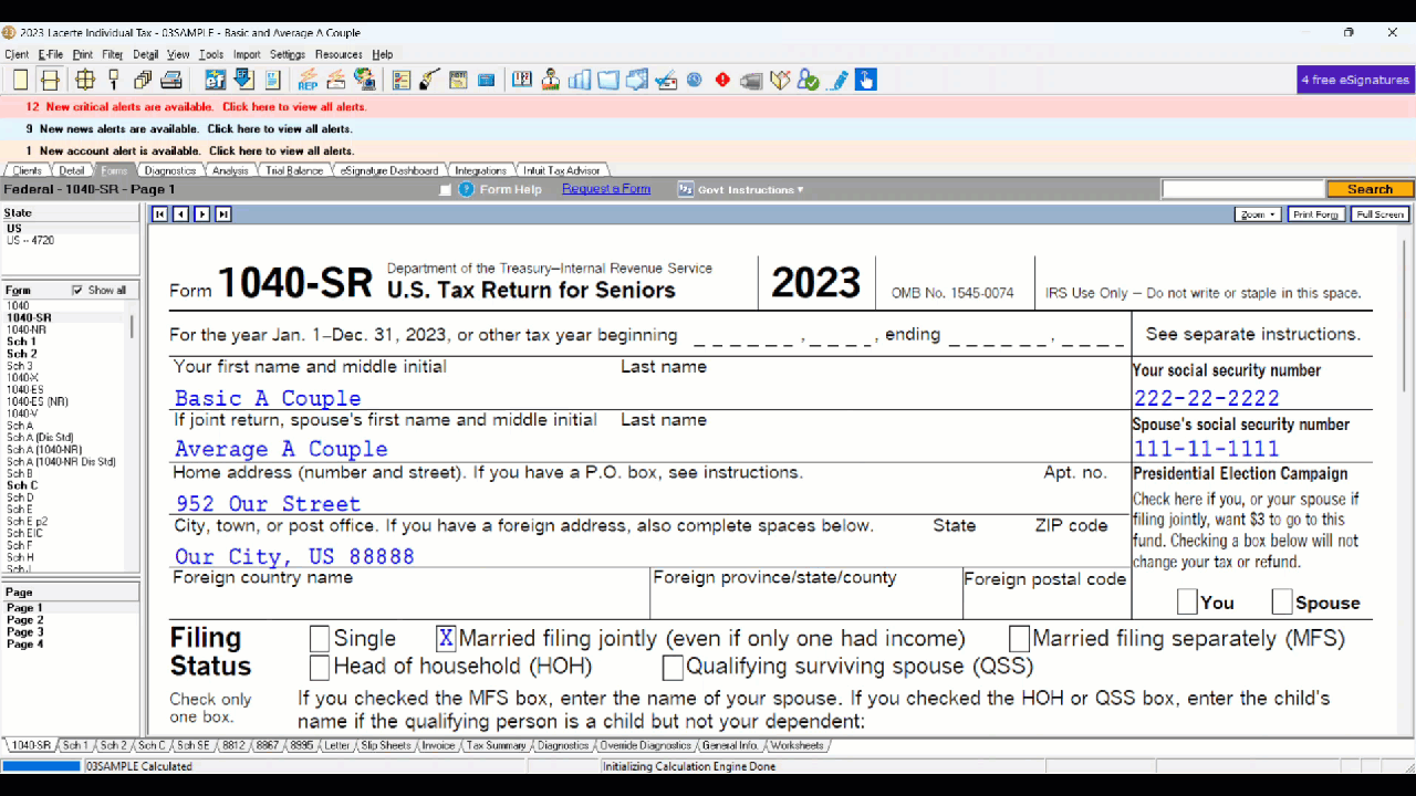 Using in-product Form Help for Lacerte