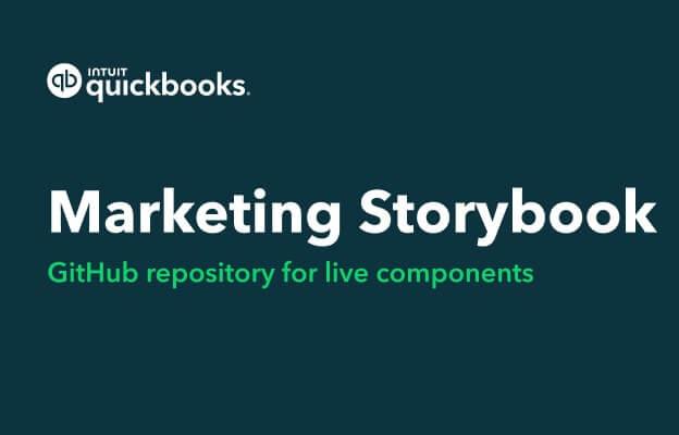 Marketing storybook GitHub repro cover.