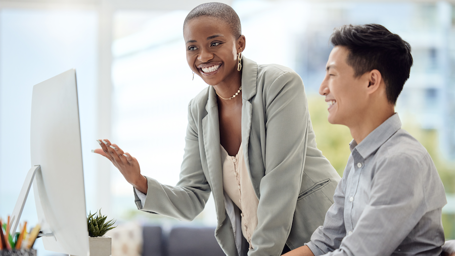 Accountants looking at QuickBooks Online and coaching.