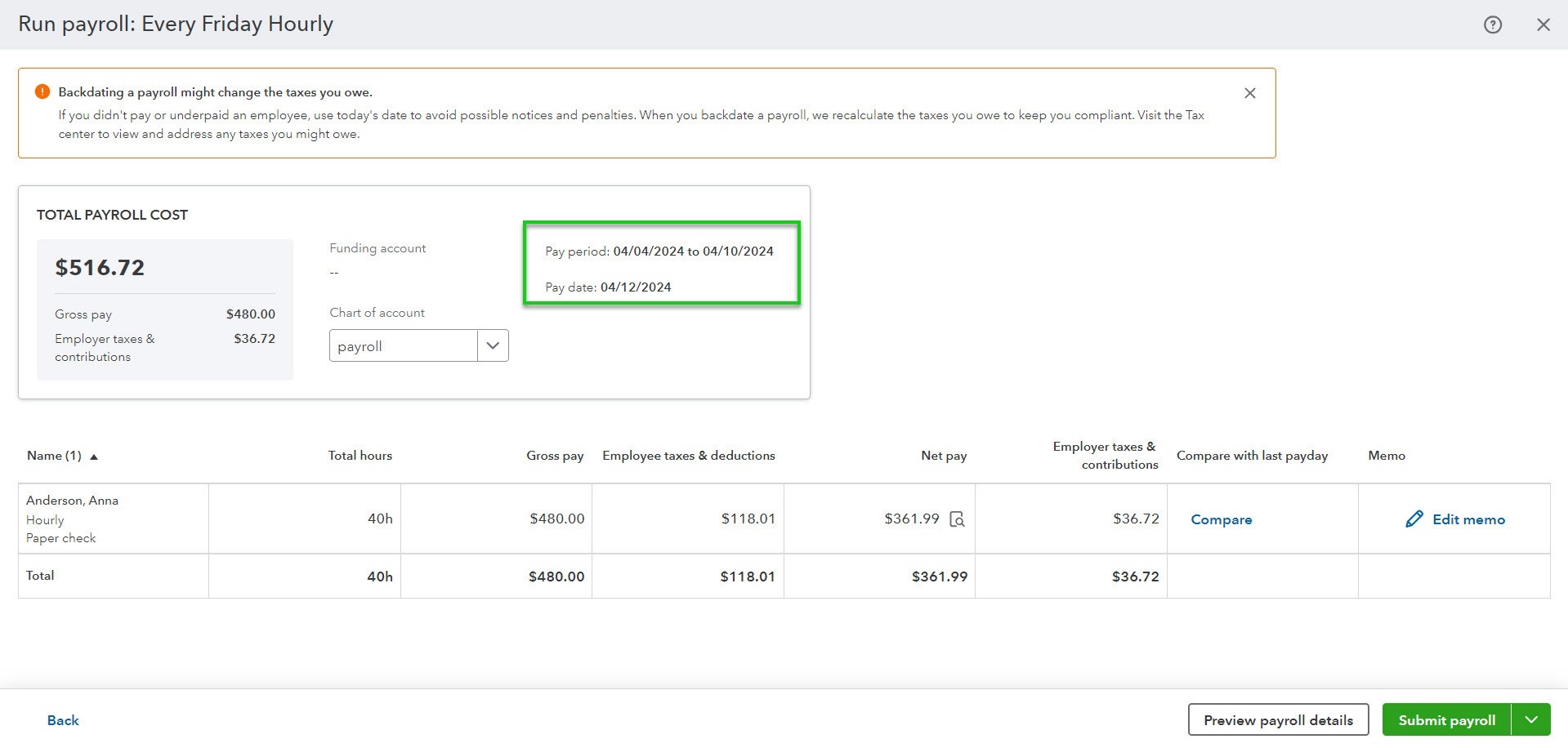 Paycheck corrections in QuickBooks Time