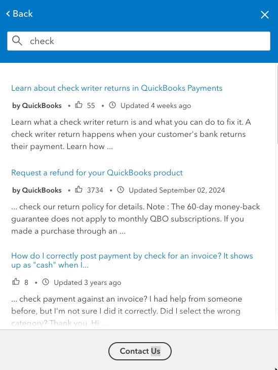 Get help with QuickBooks products and services