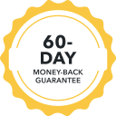 Maximum refund guarantee badge 100% accurate calculations guarantee badge 60-day money-back guarantee badge