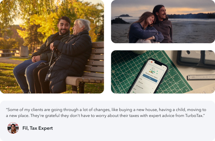 Some of my clients are going through a lot of changes, like buying a new house, having a child, moving to a new place. They’re grateful they don't have to worry about their taxes with expert advice from TurboTax.