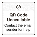 QR code unavailable. Contact the email sender for help.