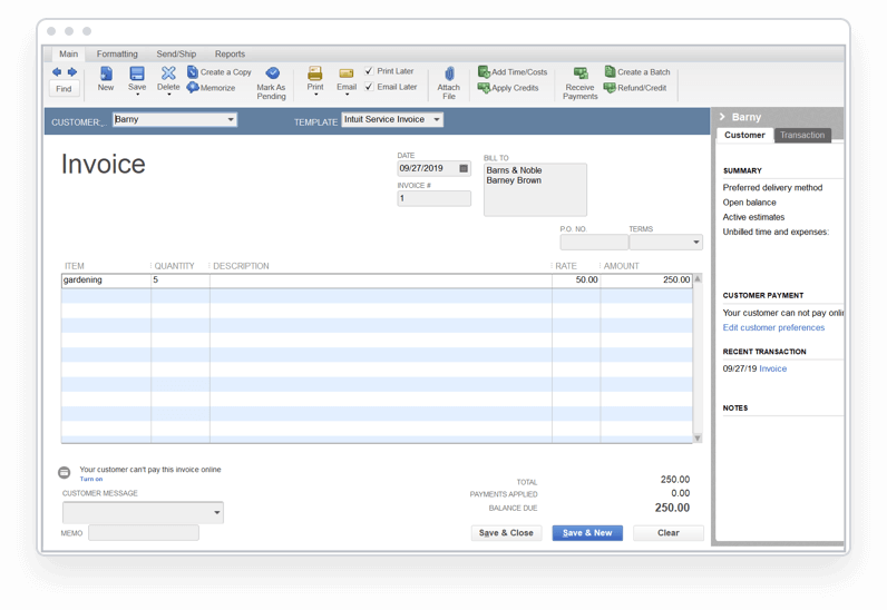 Take payments screenshot